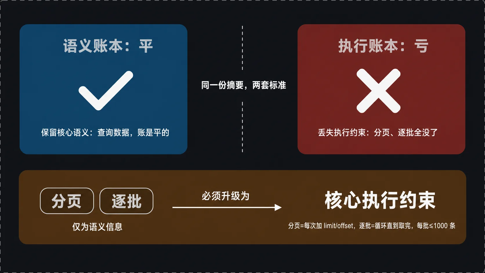 语义账本与执行账本的差异